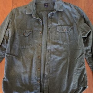 Mens JCrew XL green shirt